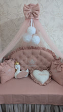 Load image into Gallery viewer, Luxury baby bedding  120*60 personalised by embroidery,  100% cotton
