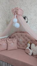 Load image into Gallery viewer, Luxury baby bedding  120*60 personalised by embroidery,  100% cotton
