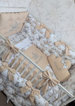 Load image into Gallery viewer, Luxury baby bedding 120*60 personalised by embroidery, 100% cotton
