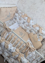 Load image into Gallery viewer, Luxury baby bedding 120*60 personalised by embroidery, 100% cotton
