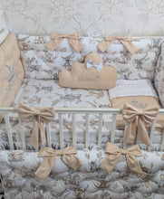 Load image into Gallery viewer, Luxury baby bedding 120*60 personalised by embroidery, 100% cotton

