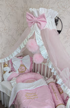 Load image into Gallery viewer, Luxury baby bedding 120*60 personalised by embroidery

