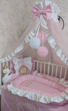 Load image into Gallery viewer, Luxury baby bedding 120*60 personalised by embroidery
