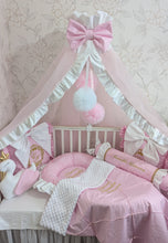 Load image into Gallery viewer, Luxury baby bedding 120*60 personalised by embroidery
