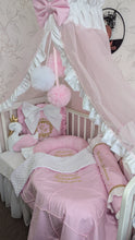 Load image into Gallery viewer, Luxury baby bedding 120*60 personalised by embroidery
