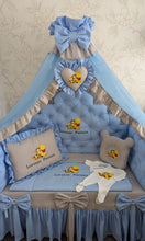 Load image into Gallery viewer, Luxury baby bedding 100% cotton 

  personalised by embroidery
