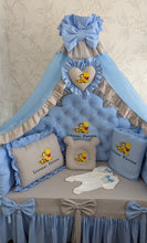 Load image into Gallery viewer, Luxury baby bedding 100% cotton 

  personalised by embroidery
