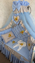 Load image into Gallery viewer, Luxury baby bedding 100% cotton 

  personalised by embroidery
