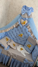 Load image into Gallery viewer, Luxury baby bedding 100% cotton 

  personalised by embroidery
