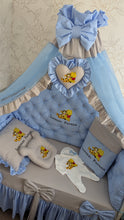 Load image into Gallery viewer, Luxury baby bedding 100% cotton 

  personalised by embroidery
