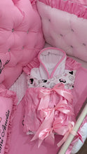 Load image into Gallery viewer, Luxury baby bedding 140*70 personalised by embroidery, 100% cotton and dimple

