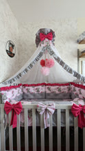 Load image into Gallery viewer, Luxury baby bedding 140x70, personalised by embroidery 100%cotton  
