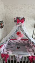Load image into Gallery viewer, Luxury baby bedding 140x70, personalised by embroidery 100%cotton  
