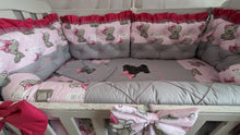 Load image into Gallery viewer, Luxury baby bedding 140x70, personalised by embroidery 100%cotton  
