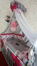 Load image into Gallery viewer, Luxury baby bedding 140x70, personalised by embroidery 100%cotton  
