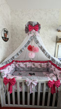 Load image into Gallery viewer, Luxury baby bedding 140x70, personalised by embroidery 100%cotton  
