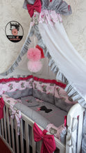 Load image into Gallery viewer, Luxury baby bedding 140x70, personalised by embroidery 100%cotton  
