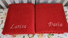 Load image into Gallery viewer, Blanket personalised by embroidery
