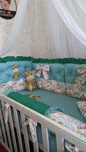 Load image into Gallery viewer, Luxury baby bedding 120x60, personalised by embroidery 
