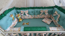 Load image into Gallery viewer, Luxury baby bedding 120x60, personalised by embroidery 
