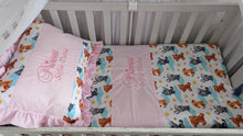 Load image into Gallery viewer, Baby bedding 100% cotton personalisate by embroidery
