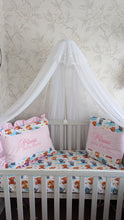 Load image into Gallery viewer, Baby bedding 100% cotton personalisate by embroidery

