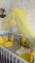 Load image into Gallery viewer, Luxury baby bedding 120x60, personalised by embroidery 
