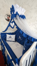 Load image into Gallery viewer, Luxury baby bedding 120x60 personalised by embroidery, 100% cotton 
