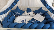 Load image into Gallery viewer, Luxury baby bedding  120*60 personalised by embroidery,  100% cotton
