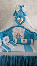 Load image into Gallery viewer, Luxury baby bedding 100% cotton 

  personalised by embroidery
