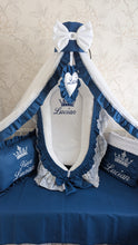 Load image into Gallery viewer, Luxury baby bedding 120*60 personalised by embroidery, 100% cotton
