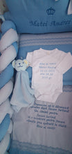 Load image into Gallery viewer, Baby bedding 120x60, 100% cotton personalized by embroidery ❤
