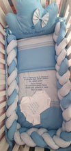 Load image into Gallery viewer, Baby bedding 120x60, 100% cotton personalized by embroidery ❤

