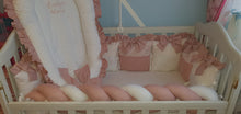 Load image into Gallery viewer, Baby bedding 120x60, personalized by embroidery
