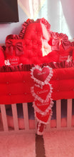 Load image into Gallery viewer, Luxuria baby bedding 120x60, twins 

100% cotton , personalized by embroidery and vinyl
