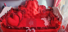 Load image into Gallery viewer, Luxuria baby bedding 120x60, twins 

100% cotton , personalized by embroidery and vinyl
