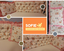 Load image into Gallery viewer, Baby Bumper and pillow 100% cotton 
