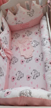 Load image into Gallery viewer, Baby bedding 120x60, 100% cotton personalized by embroidery
