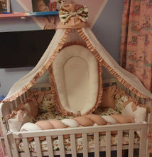 Load image into Gallery viewer, Luxury baby bedding 126x74, 100% cotton personalised by embroidery
