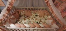 Load image into Gallery viewer, Luxury baby bedding 126x74, 100% cotton personalised by embroidery
