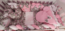 Load image into Gallery viewer, Luxury baby bedding 120x60, personalised by embroidery 

