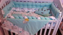 Load image into Gallery viewer, Baby bedding 120x60, personalised by embroidery, 100% cotton 
