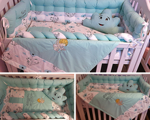 Load image into Gallery viewer, Baby bedding 120x60, personalised by embroidery, 100% cotton 
