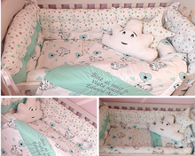 Load image into Gallery viewer, Baby bedding 140x70, 100% cotton personalised by embroidery 
