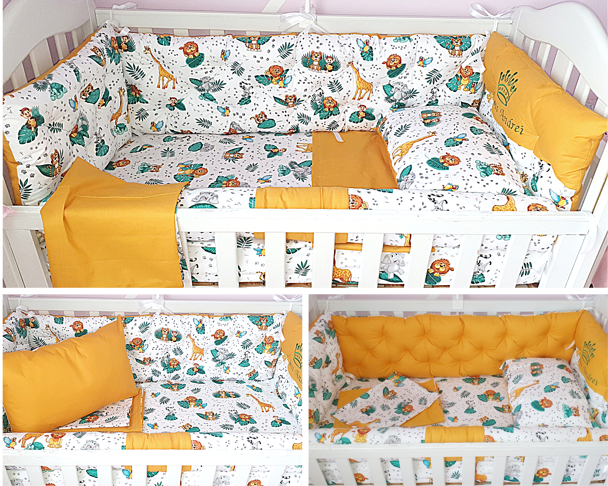 Baby Bedding 140x70 Personalised By Embroidery