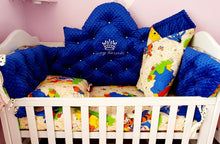Load image into Gallery viewer, Luxury baby bedding 140x70 personalised by embroidery, duble face
