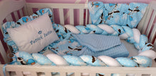 Load image into Gallery viewer, Baby bedding 99x57 personalised by embroidery
