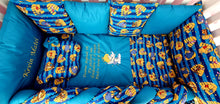 Load image into Gallery viewer, Baby bedding 120x60 personalised by embroidery
100%Cotton
