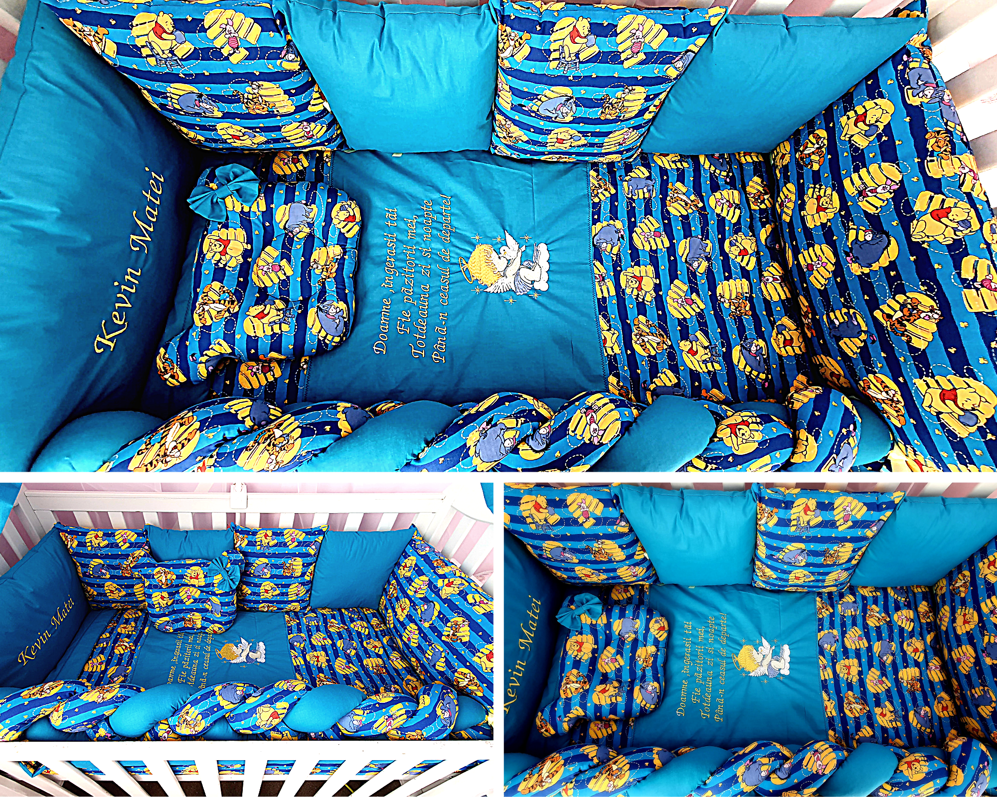 Baby bedding 120x60 personalised by embroidery
100%Cotton