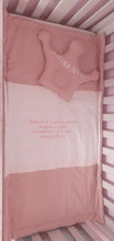 Load image into Gallery viewer, Baby pillow and blanket personalised by embroidery 
Made withlovebysofie.co.uk
